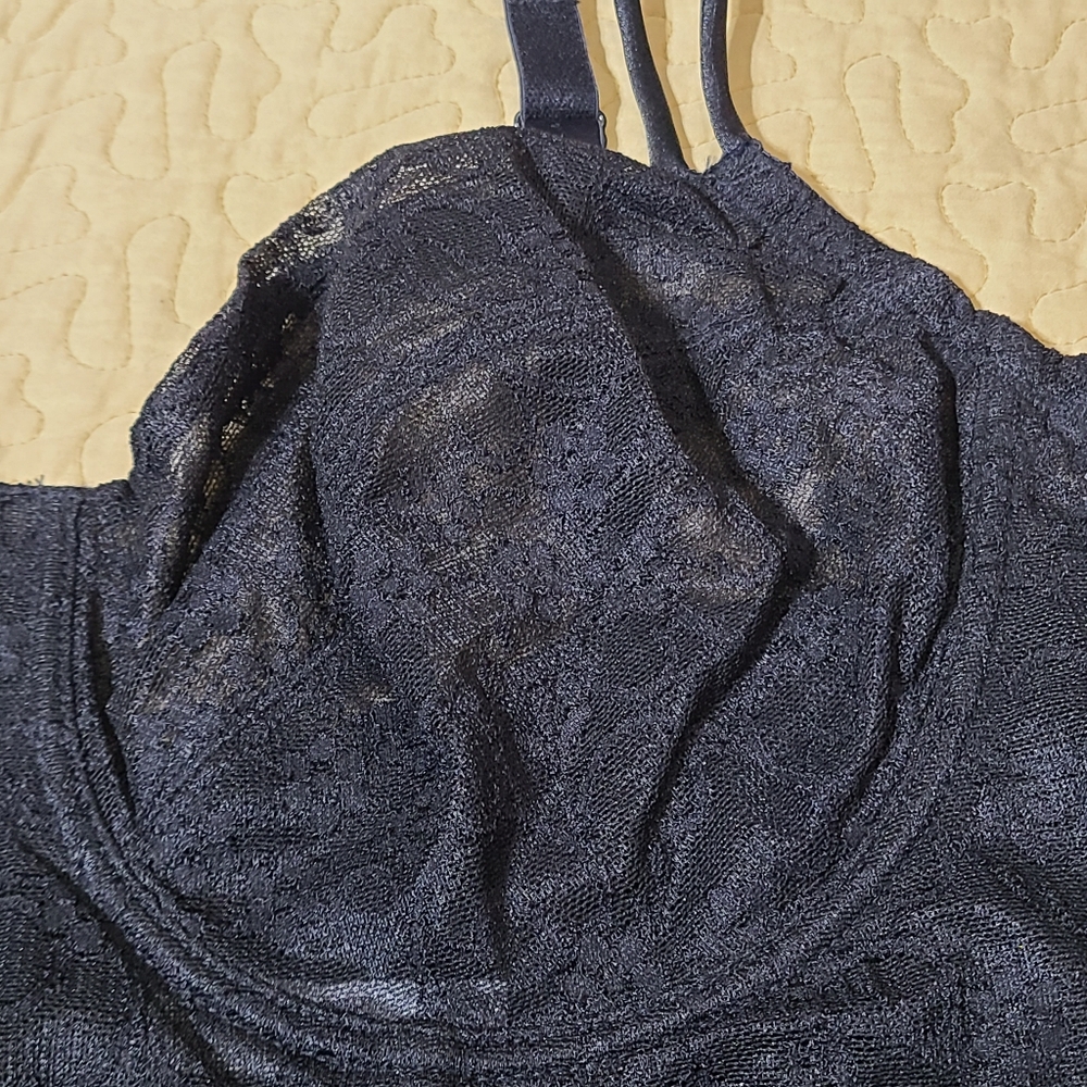 Cacique sheer lace bustier size 44 - Picture 3 of 9